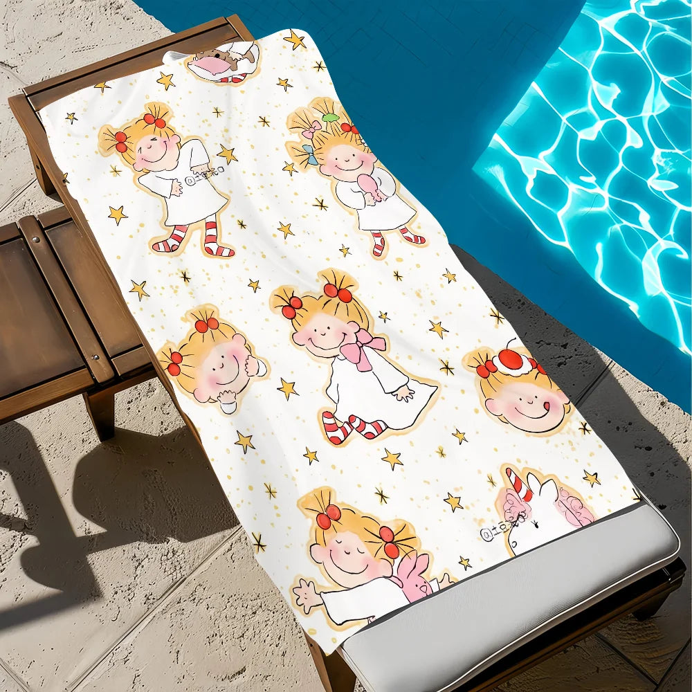 CoCo Cartoon Quick-Dry Beach Towel | Soft, Absorbent, 11 Sizes Quick-Dry Beach Towel Peaceful Pleasures Health and Wellness z4 STJ80x160CM