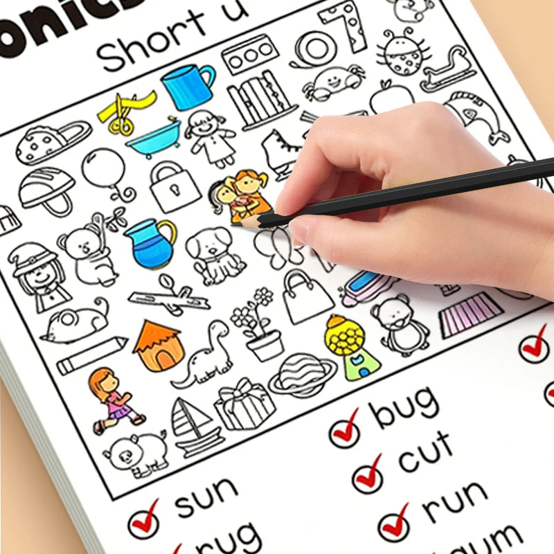 Object Search Coloring Game Book Based Vocabulary Guides Educational