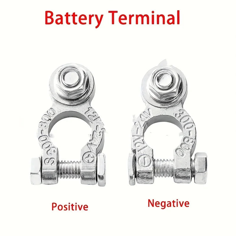 1 Pair Battery Clamp Terminal For Car Battery Charging With Quick Release Connectors, Suitable For 12V And 24V Systems. Peaceful Pleasures Health and Wellness