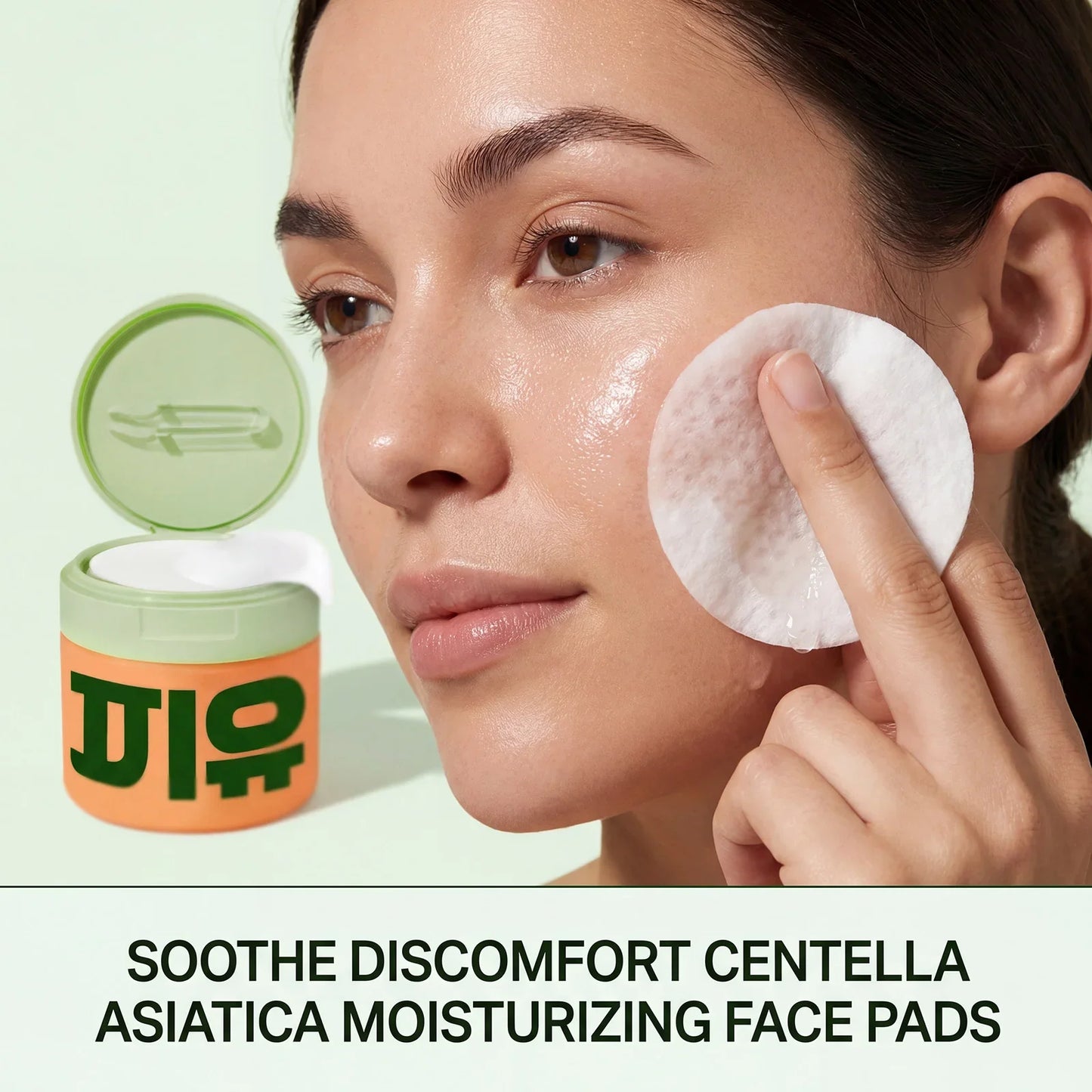 100-Piece Centella Face Pads – Brightening & Hydrating Serum
