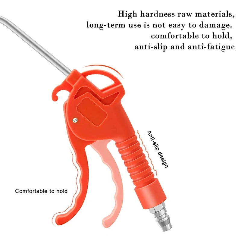 High-Pressure Pneumatic Dust Blower Air Tool with Extended Nozzle And Built-in Air Pump for Hardware Dust Removal Peaceful Pleasures Health and Wellness