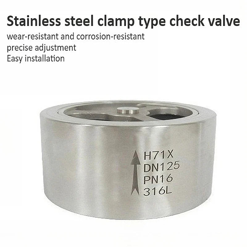 304 Stainless Steel Clamp Check Valve DN15–DN50 H71W-16P