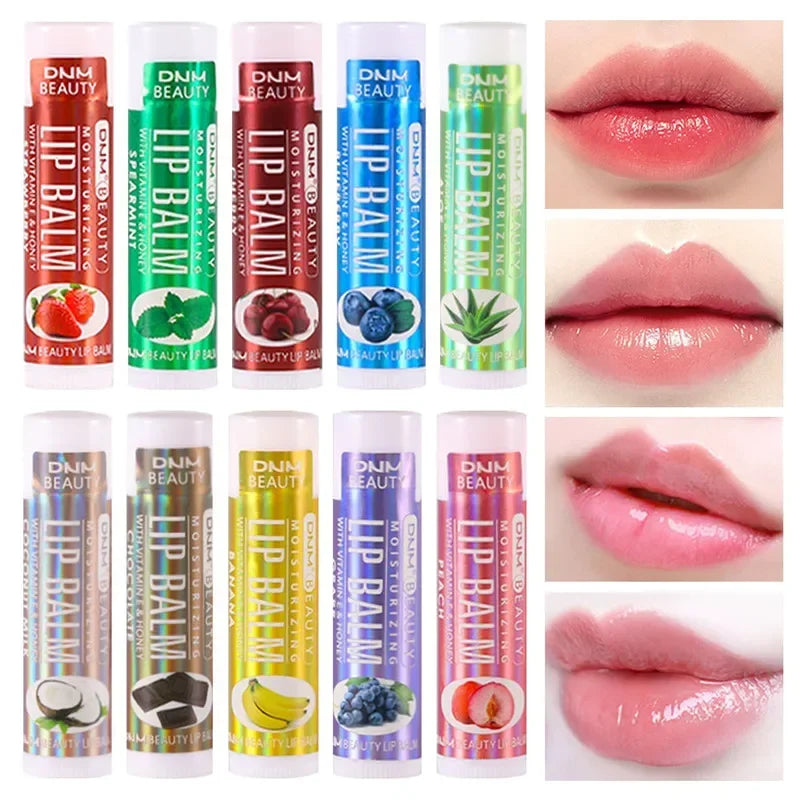 DNM 18-Color Moisturizing Lip Balm | Aloe & Vitamin E Lip Care