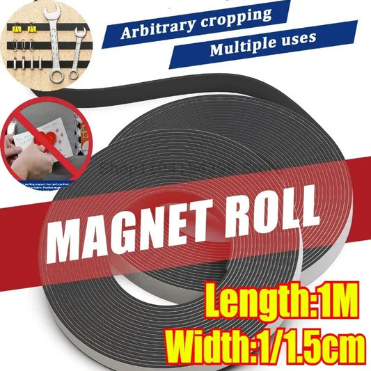 Self-Adhesive Flexible Magnetic Tape Strips for DIY & Fridge Magnetic Tape Strip Oasis Select