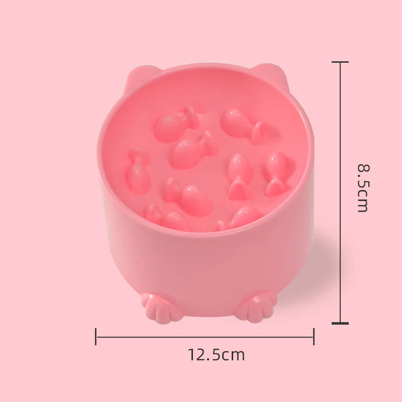 Slow Feeder Dog & Cat Bowl | Puzzle Dish for Fast Eaters