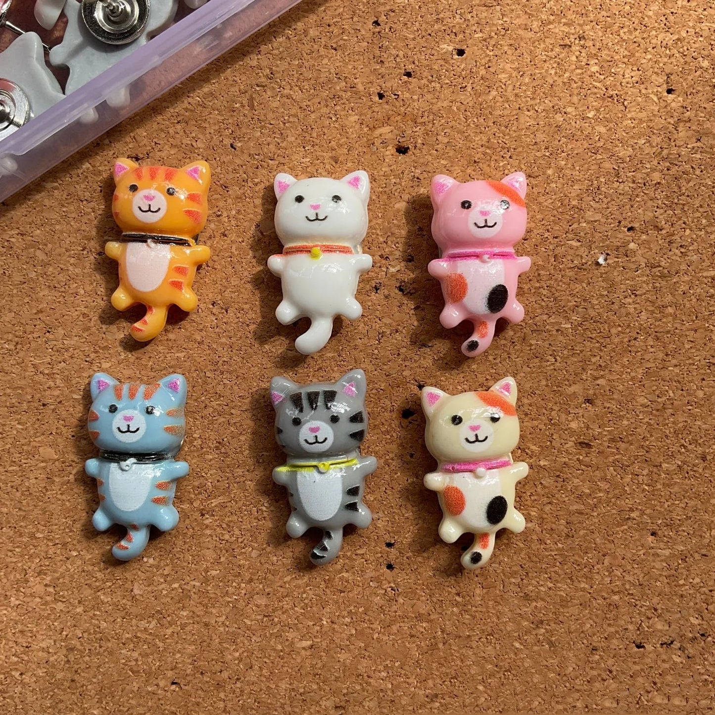 Bview Art 30 Long Tail Cat Plastic Push Pins Creative Thumb Tacks