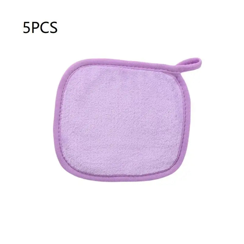 Microfiber Makeup Remover Cloths – 5/7 Pcs Reusable Face Pads