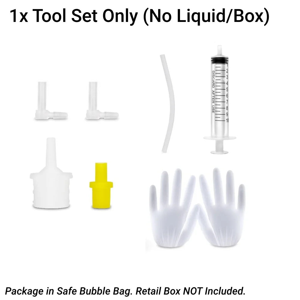 MIRAVEXL 100ml Printhead Cleaning Kit Liquid Solution for HP Epson Canon Brother Inkjet Printer Head Unclog Cleaner Repair Tool Peaceful Pleasures Health and Wellness Tool Kit Only