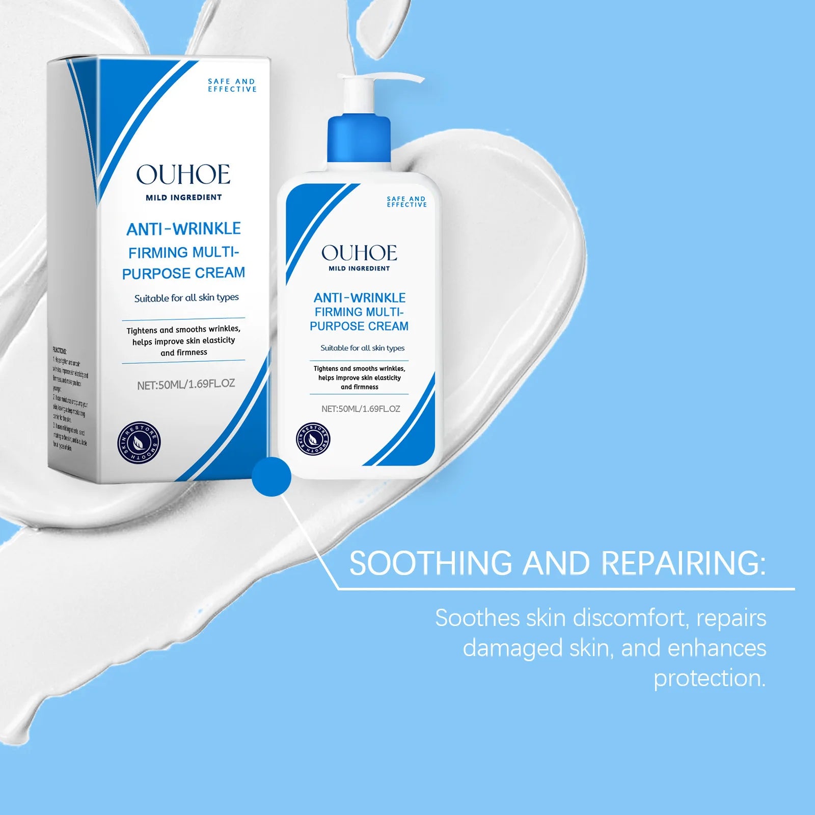 OUHOE Moisturizing Cream Hydrating and Moisturizing Enhance Skin Elastic Moisturizing Gloss Refreshing Skin Rejuvenation Skin Ca Peaceful Pleasures Health and Wellness