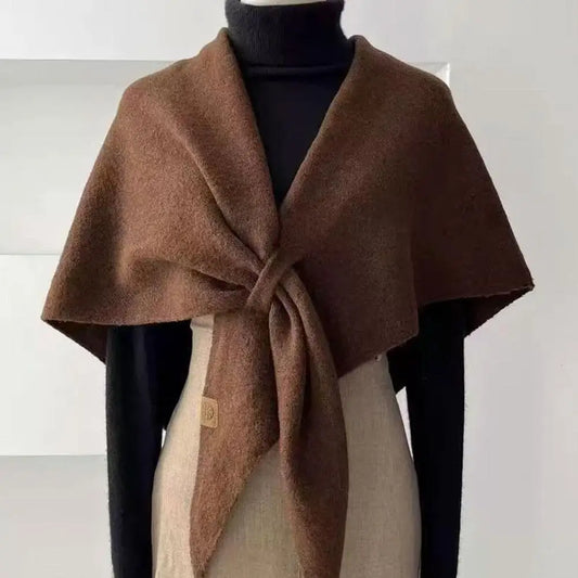 Women's Triangle Scarf Shawl – Wool Blend Warm Shoulder Wrap Triangle Shawl Scarf Oasis Select