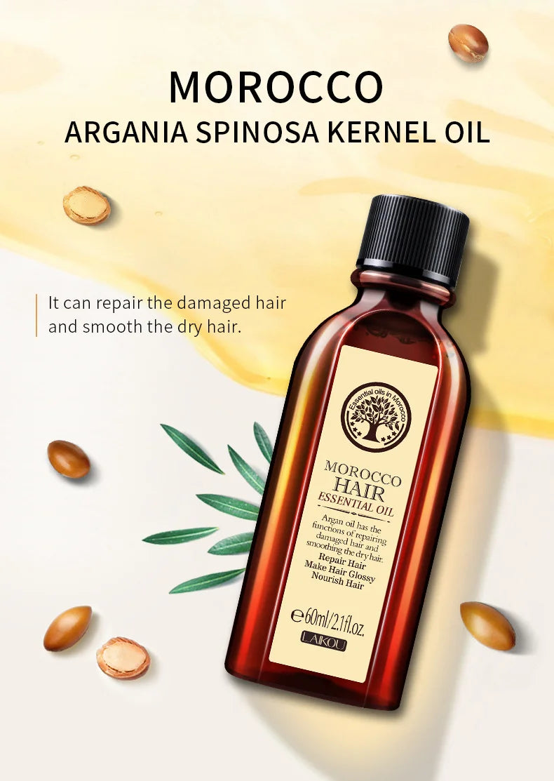Laikou Argan Hair Oil – Anti-Hair Loss & Frizz Repair 60ml