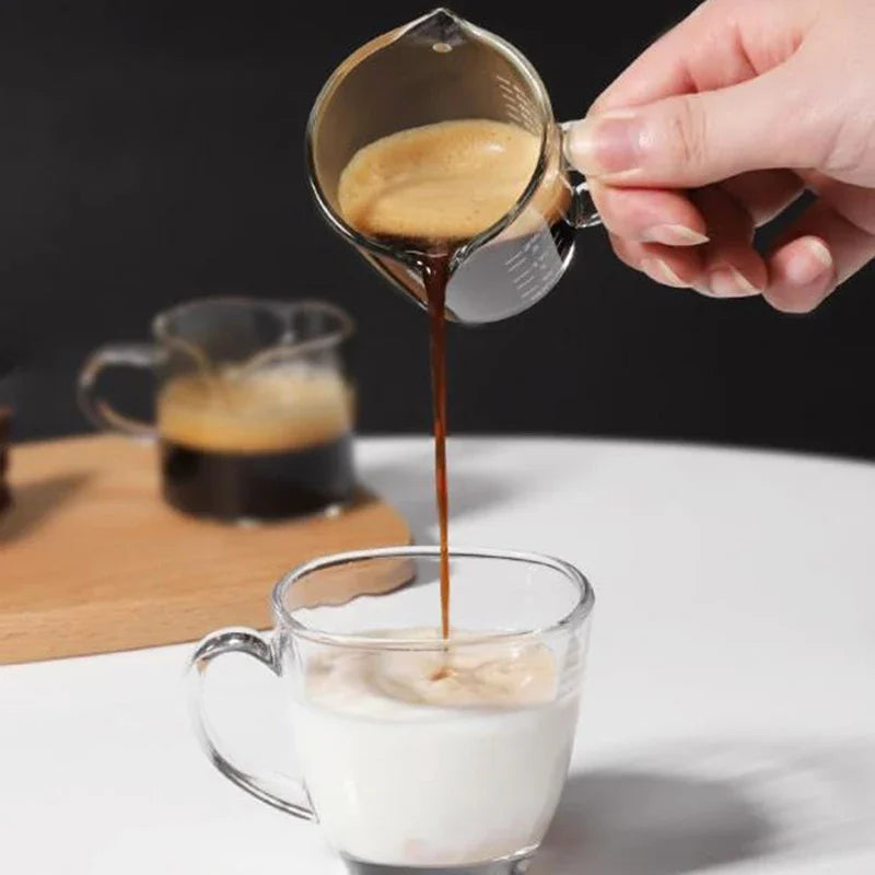 Espresso Shot Glass Measuring Cup – Double Spout 70/75ml