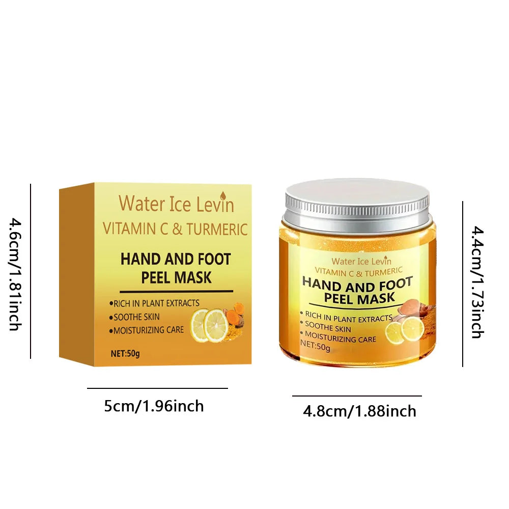 Vitamin C & Turmeric Hand Wax Mask – Smooth & Brighten Skin