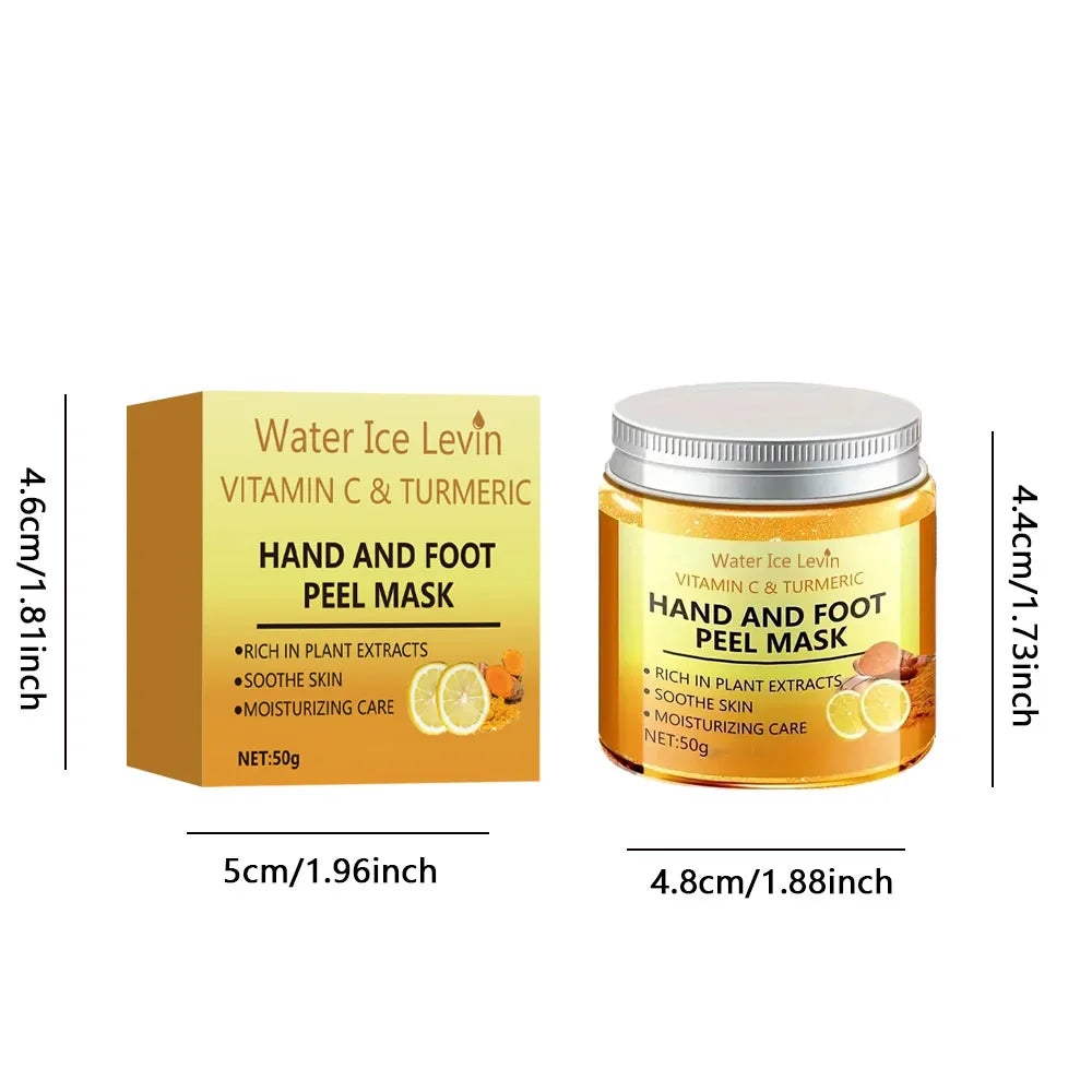 Vitamin C & Turmeric Hand Wax Mask – Brighten & Smooth Skin