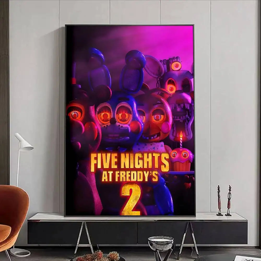 FNAF Five Nights at Freddy's Ultimate Group Poster | Waterproof Wall Art Poster Peaceful Pleasures Health and Wellness z9 15X20cmNoframe