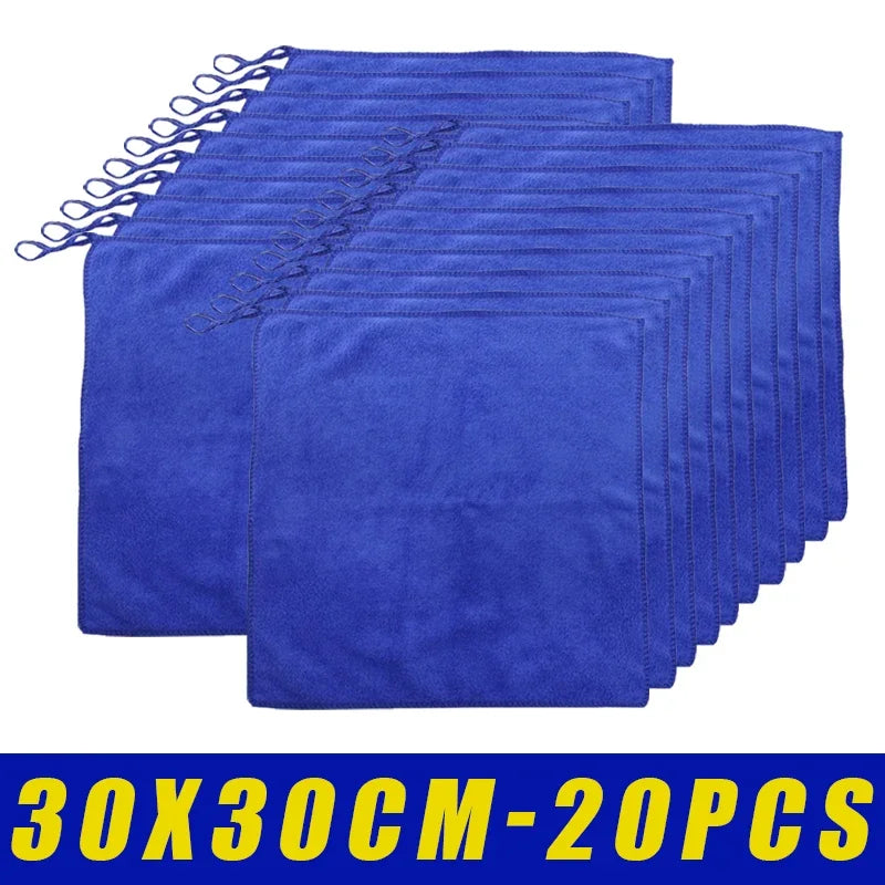 Microfiber Car Wash Cloth 30x30cm – Multi-Use Wax & Clean Rag