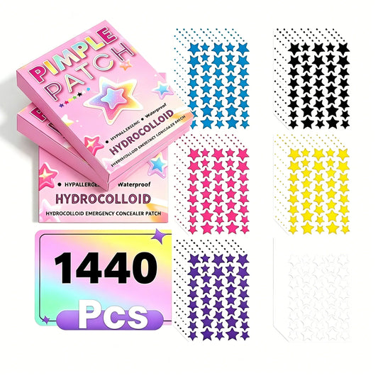 480 Star Shaped Hydrocolloid Acne Patches – Gentle & Clear Acne Patches Peaceful Pleasures Health and Wellness
