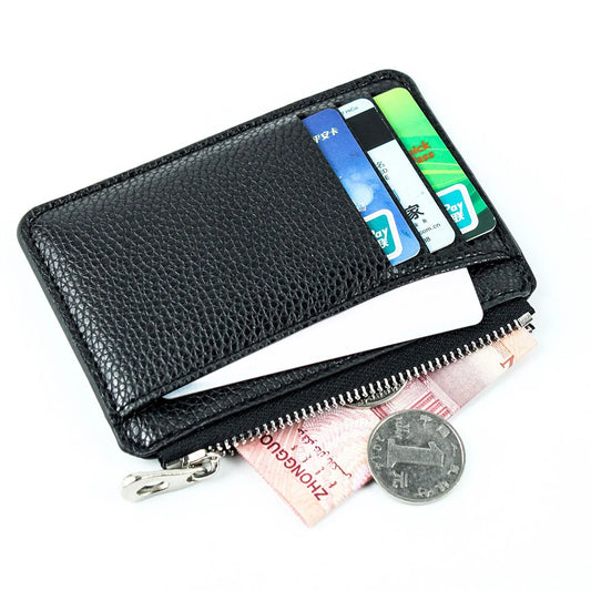Slim Credit Card Holder for Women Portable Lightweight Card Wallet for Birthday New Year Christmas Gift Peaceful Pleasures Health and Wellness A
