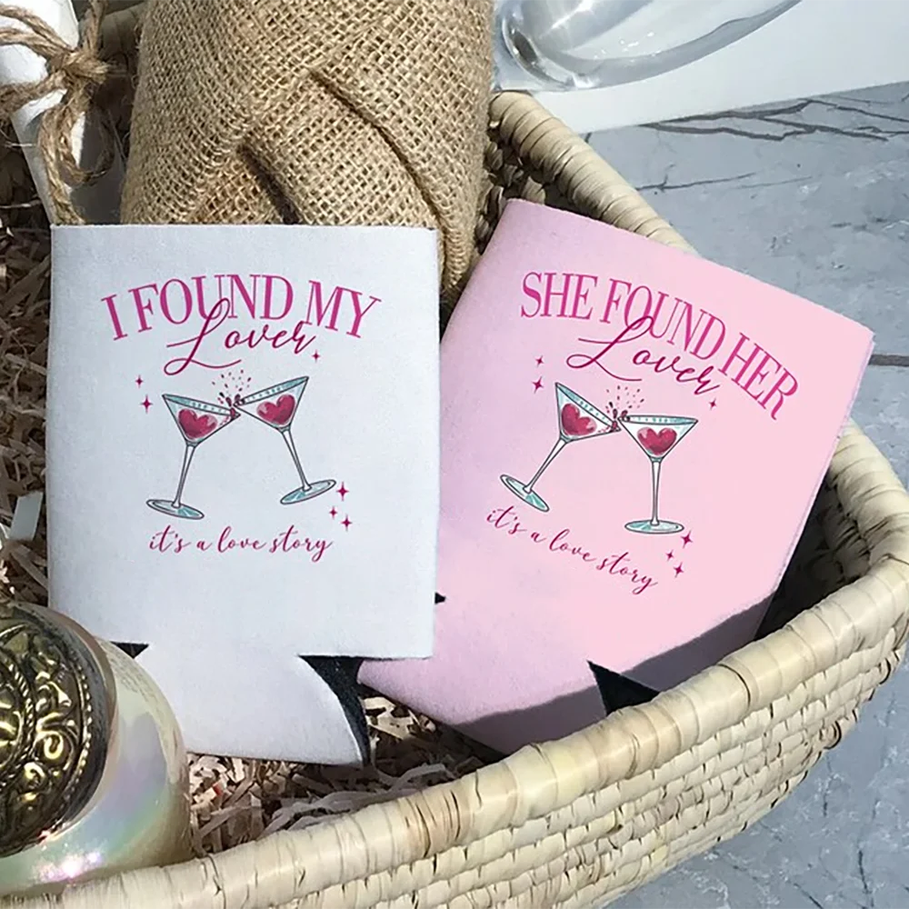 Personalized Can Coolers 5-Pack | Wedding & Bachelorette Favors Custom Can Coolers Peaceful Pleasures Health and Wellness