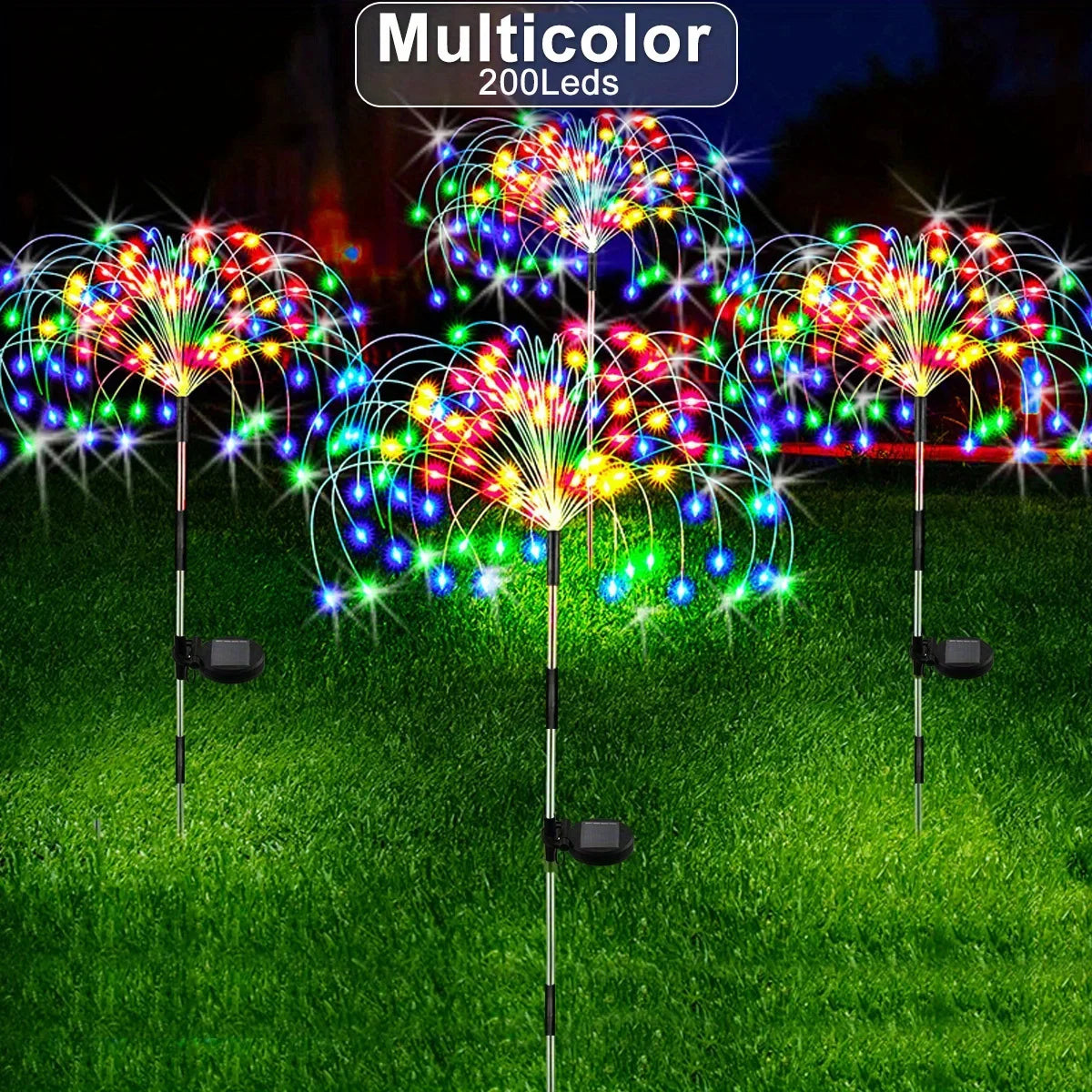 Solar Fireworks Lights Outdoor – Garden Patio Holiday Decor