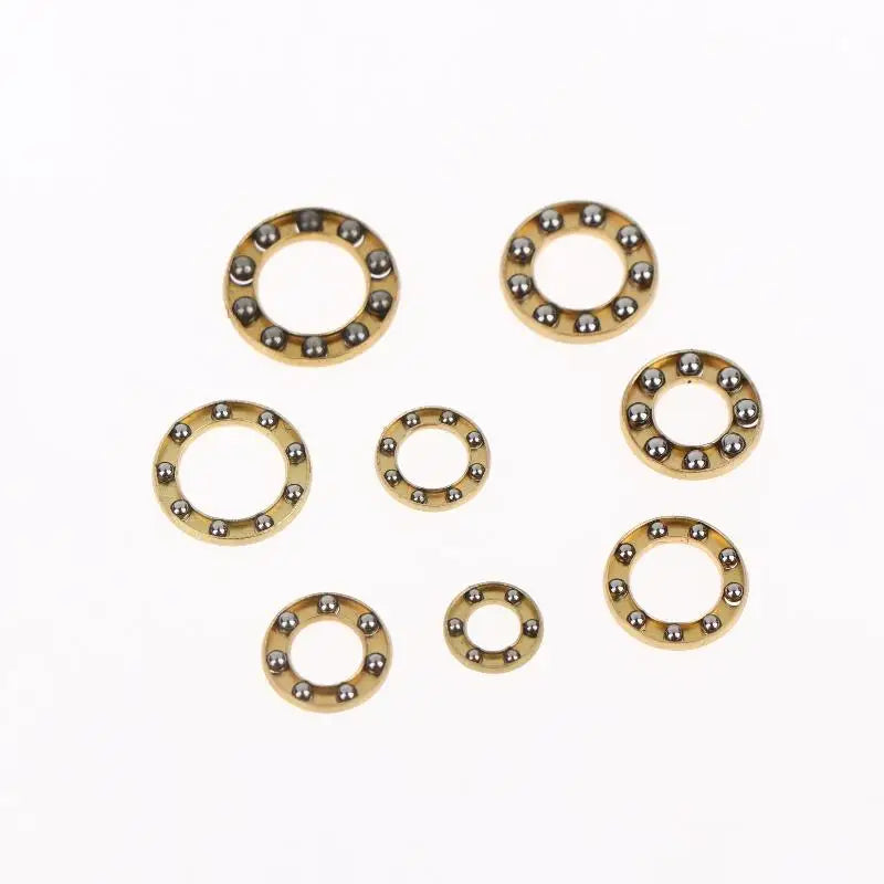 New 10Pcs Mini Plane Axial Bearing Ceramic Steel Ball Thrust Copper Support Folding Knife Opening Closing Accessories Peaceful Pleasures Health and Wellness