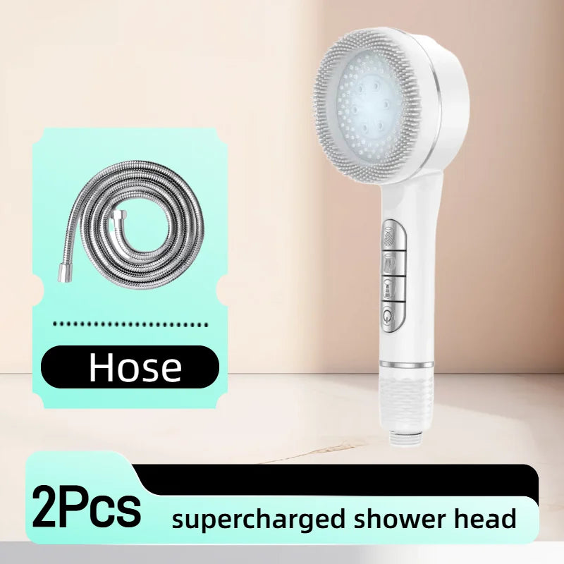 Adjustable High-Pressure Handheld Shower Head with Filter & Hose
