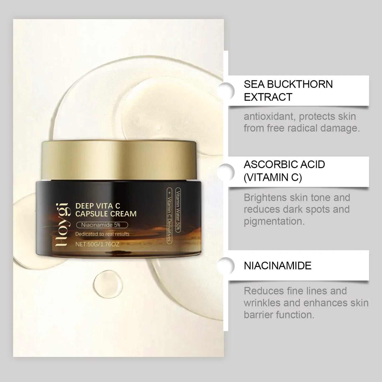 Niacinamide & Vitamin C Face Cream – Dark Spots & Melasma Peaceful Pleasures Health and Wellness