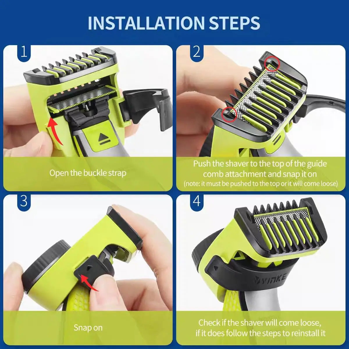 14-Length Adjustable Guide Comb for Philips OneBlade Trimmer