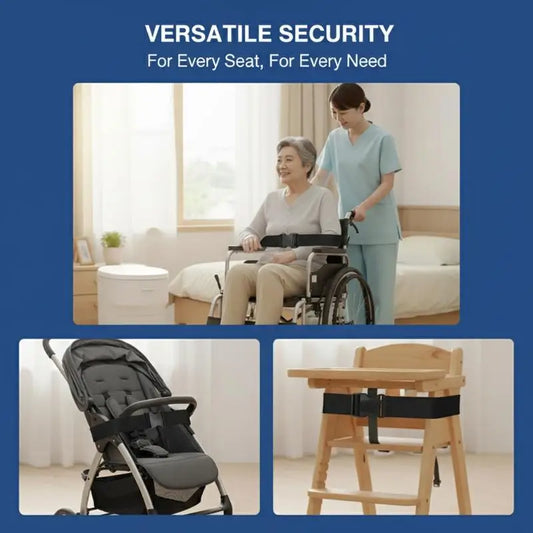 Wheelchair Seat Belt Adjustable Lap Waist Restraint – Anti-Fall