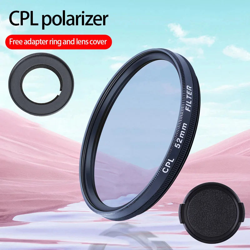 52mm ND & CPL Filter Kit for DJI Osmo Action 6 + Adapter Ring