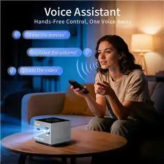 Xnano X3 Smart Projector Native 720P 190ANSI Android 9.0 Support 8K Dual WiFi BT5.0 Keystone Correction Home Theater Projector Peaceful Pleasures Health and Wellness