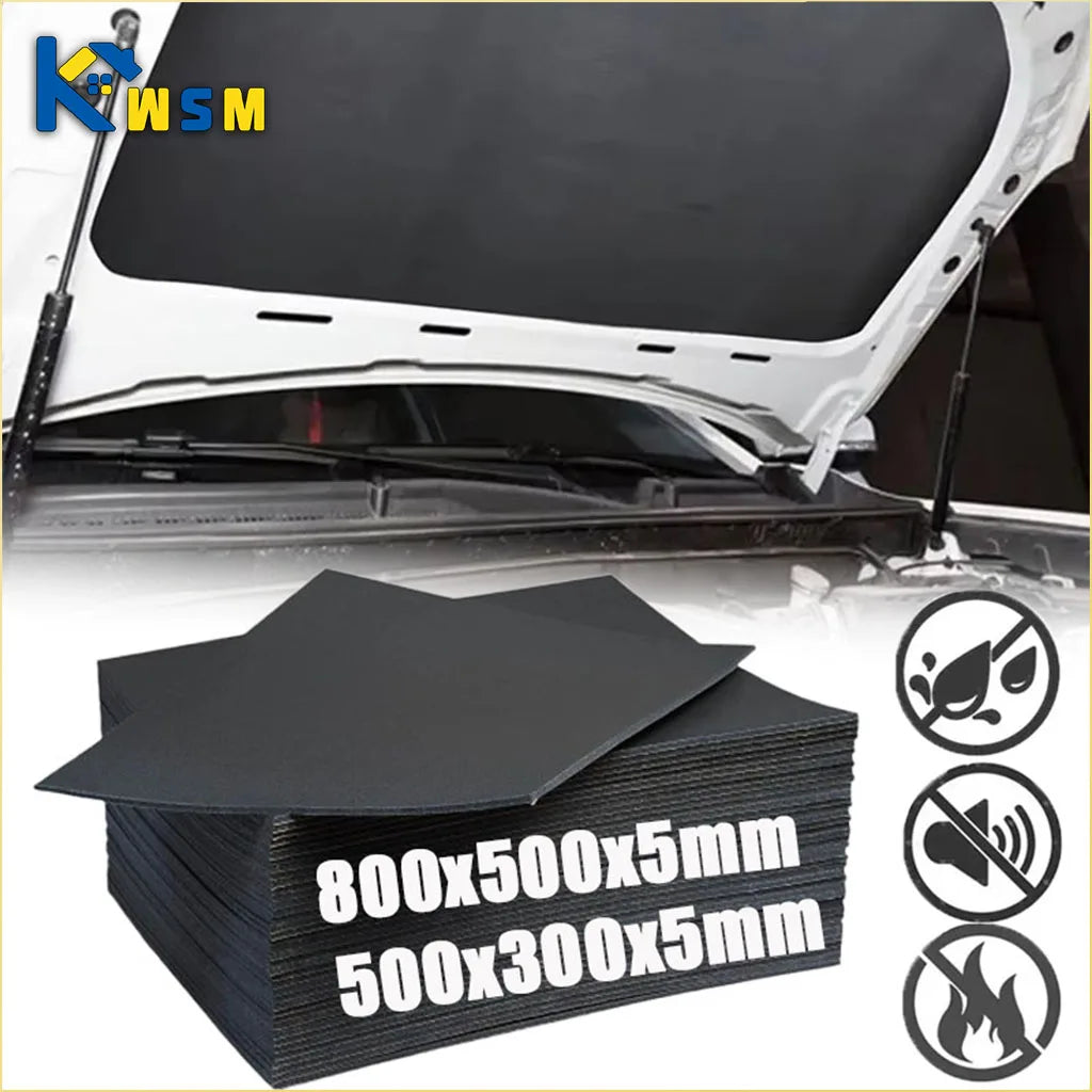 5mm XPE Foam Car Sound Deadener Mat – Hood & Door Insulation