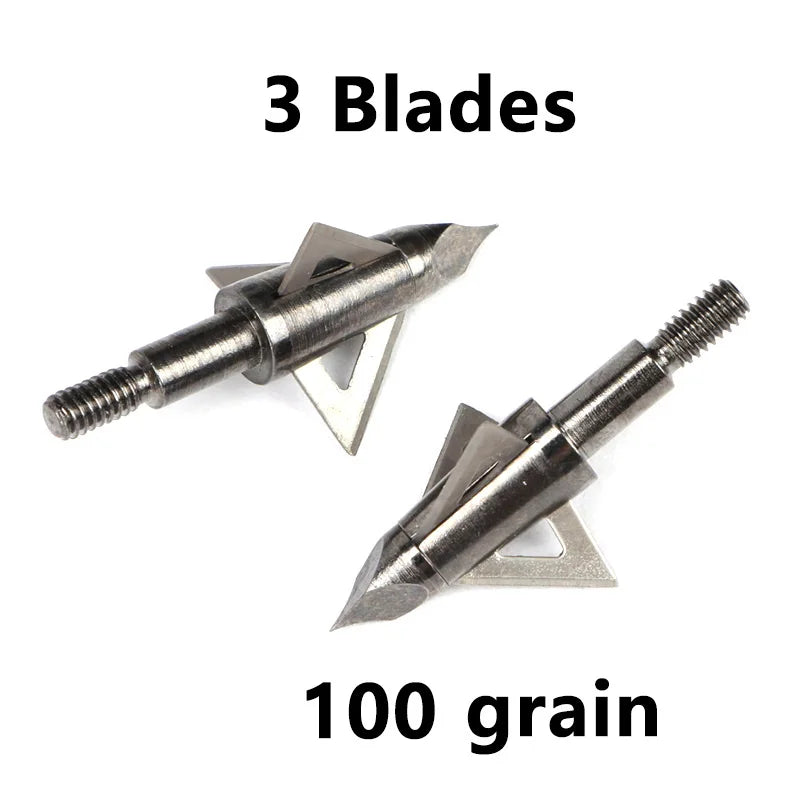 Archery Broadhead 100 125grain Arrowhead Sharp 2 3 Blades Arrow Tip