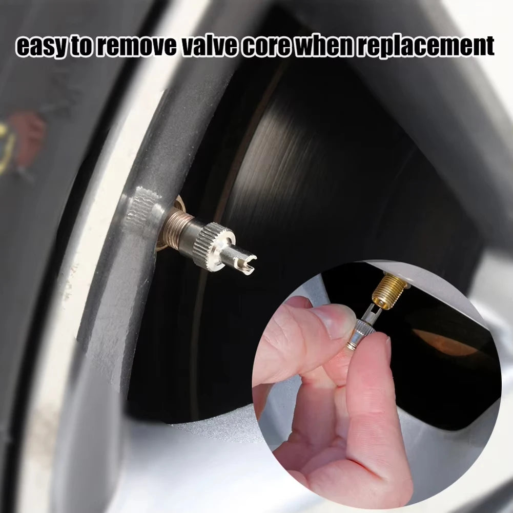 8Pcs Wheel Tire Valve Lid Cover Leak-proof Tire Valve Stem Cap Copper Slotted Head Stem Cover Auto Repair Parts Peaceful Pleasures Health and Wellness