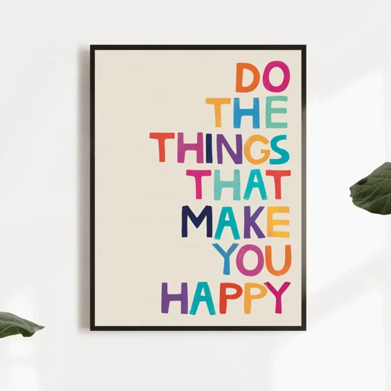 Inspirational Quote Canvas Poster | Motivational Wall Art Canvas Wall Art Peaceful Pleasures Health and Wellness