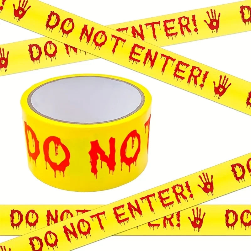 Halloween Warning Tape 1 9 Inches X 82 Feet Decoration Indoor Outdoor