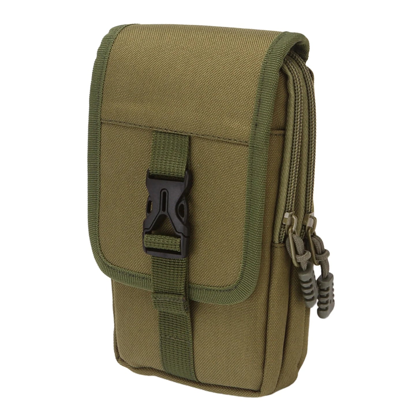 7 Inch Waist Pack For Phone Outdoor Work Waterproof Outdoor Rugged Belt Pack Work Waist Bag With Belt Loop For Cell Phone Peaceful Pleasures Health and Wellness green