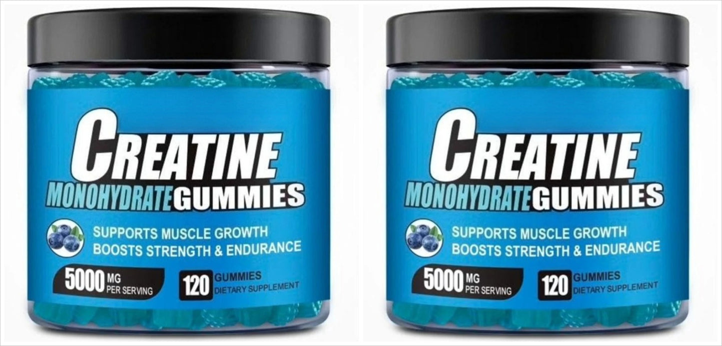 Creatine Gummies Blueberry 120 Count – Daily Vitality Supplement