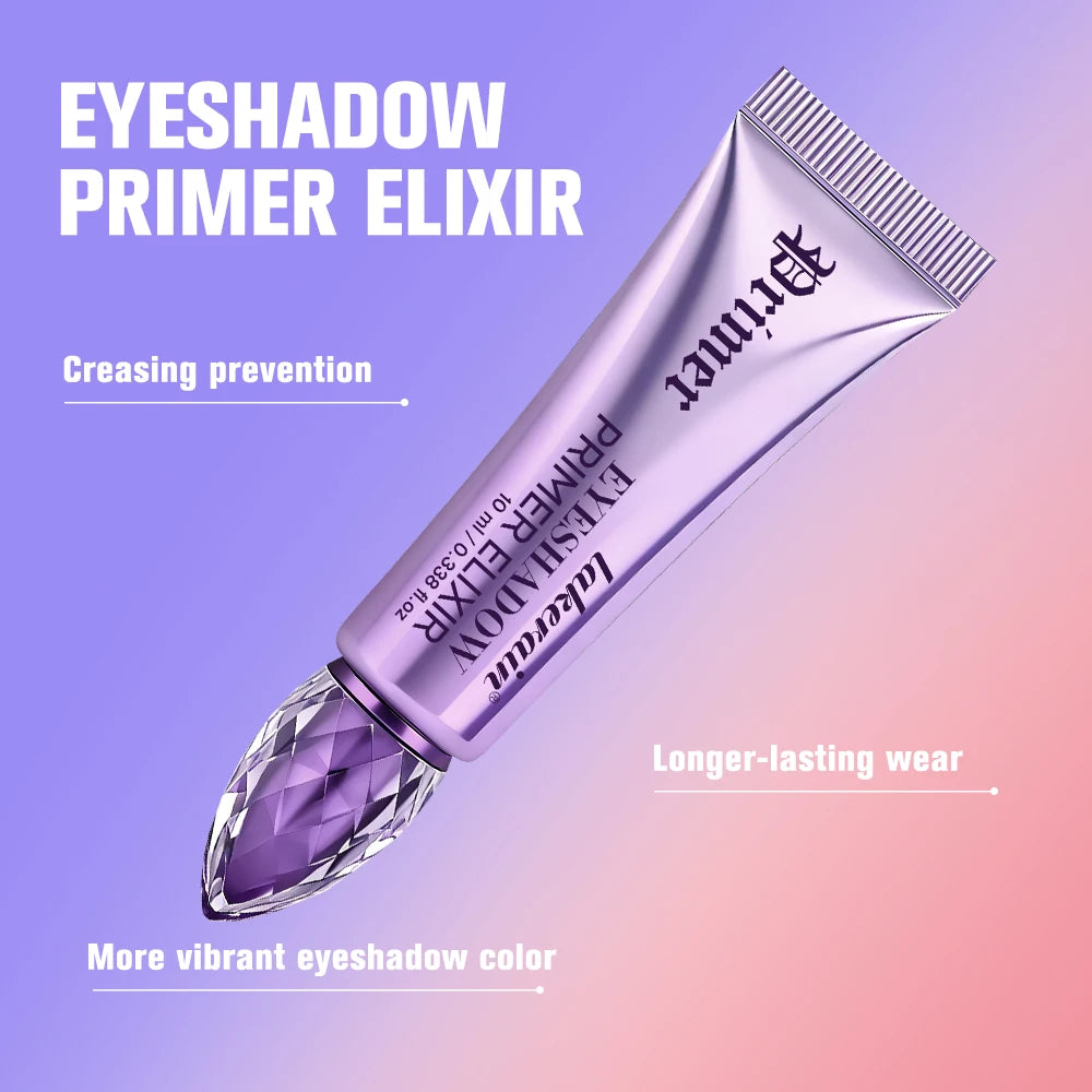 Eyeshadow Primer Elixir 8h Long Lasting Wear Uniform Color Development Smooth Blending Waterproof Light Gel Texture Eye Primer Peaceful Pleasures Health and Wellness