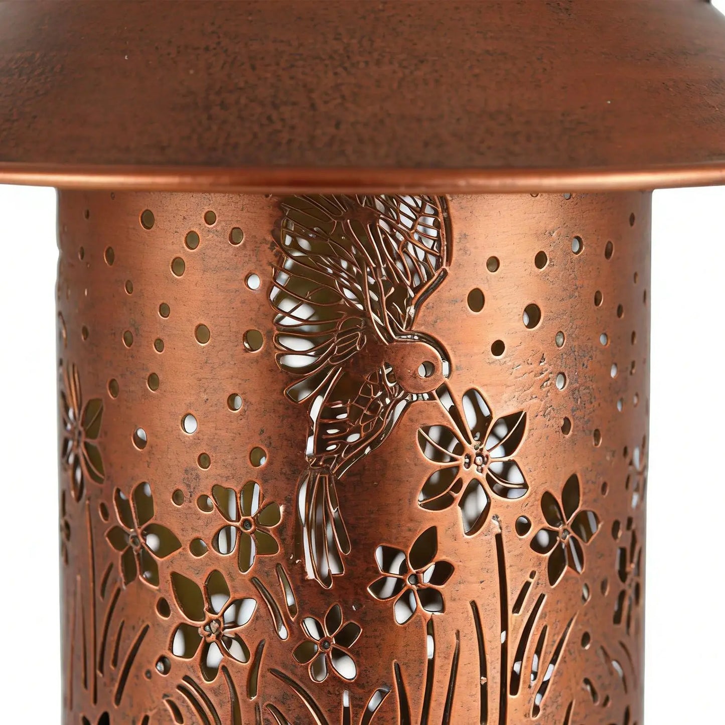 Solar Powered Bird Feeder Lantern | Waterproof Metal Garden Light Solar Bird Feeder Peaceful Pleasures Health and Wellness