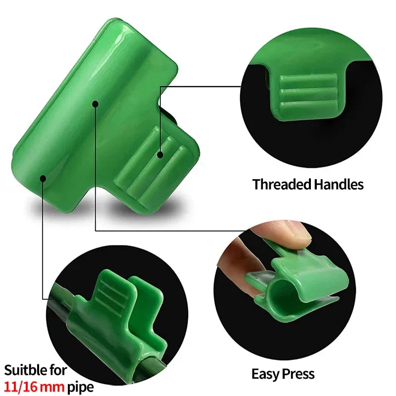 12-Pack Greenhouse Film Clamps – Hoop Pipe & Netting Tunnel