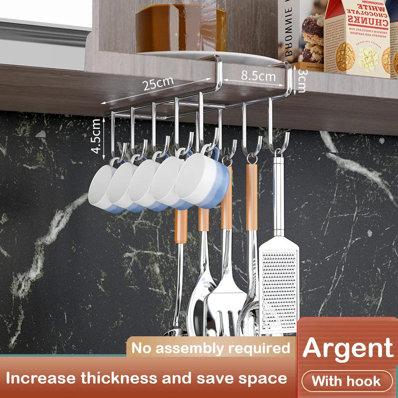 Kitchen Under Cabinet Basket Storage Shelf Cutting Board Rack Kitchen Closet Rack Under Desk Cabinet Office Bathroom Organizers Peaceful Pleasures Health and Wellness 28