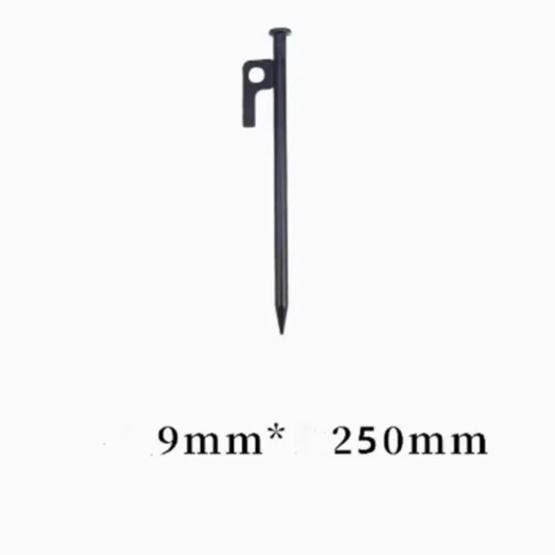 4Pcs/8 Inch Outdoor Tent Nail Tent Pegs Heavy Duty Steel Tent Stakes for Camping Canopy Awning Tent Camping Ground Peaceful Pleasures Health and Wellness
