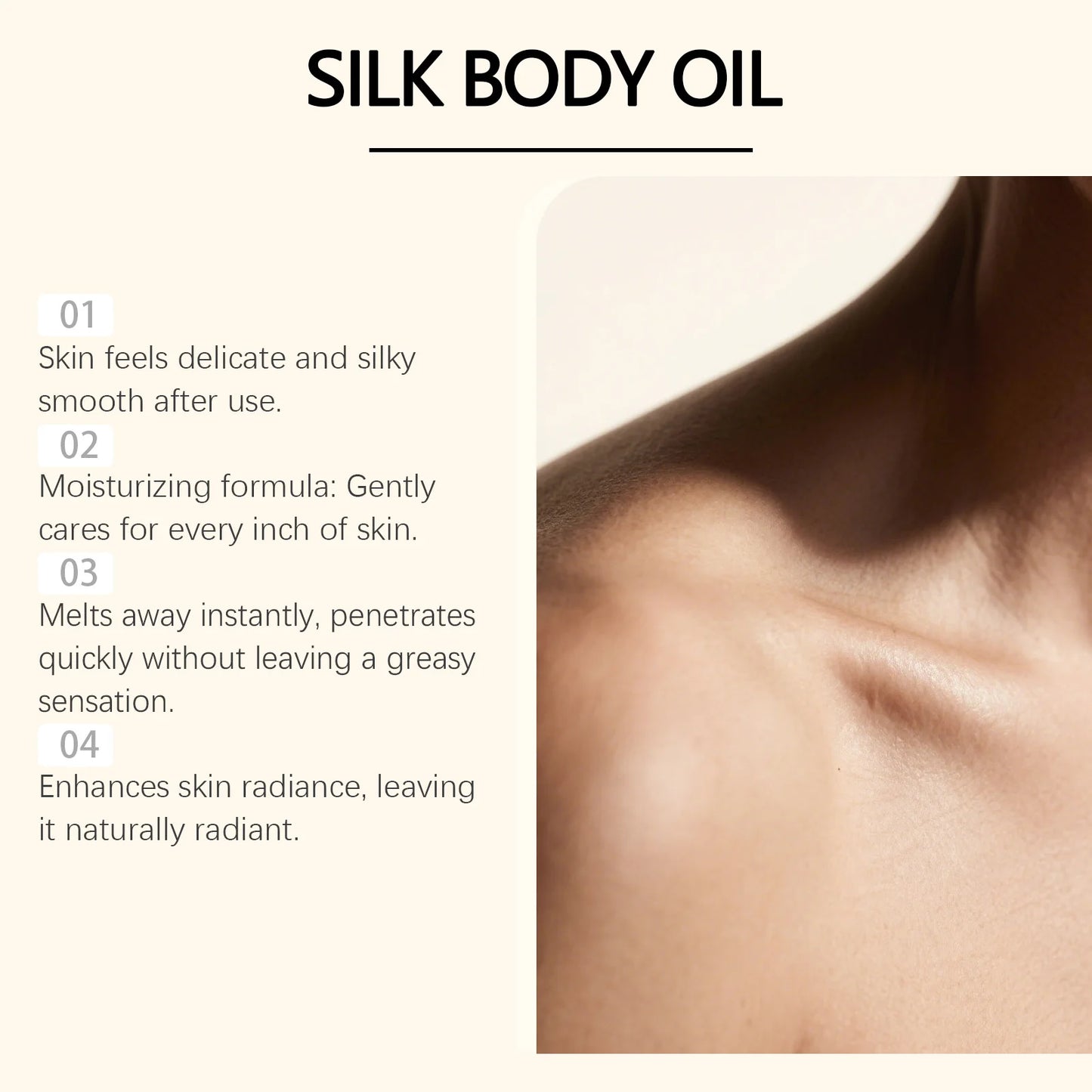 OceAura Dry Silk Body Oil – Non-Greasy Moisturizing Softener