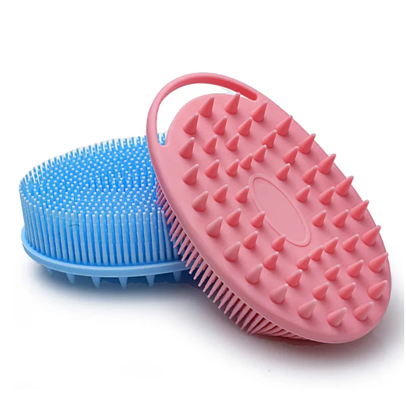 Silicone body scrubber adopts advanced sanitary technology, which is mild and clean, with good foam, durable, and silicone doubl Peaceful Pleasures Health and Wellness