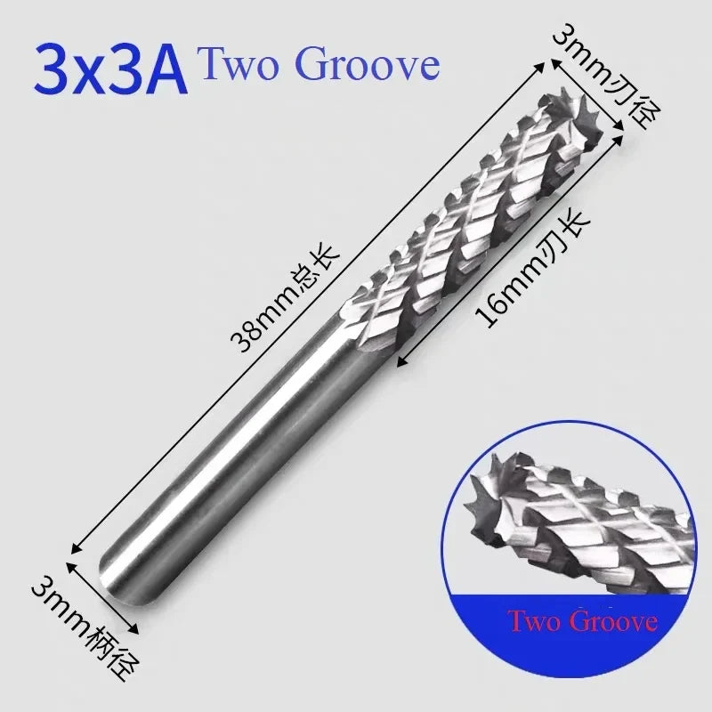 Tungsten Carbide Rotary Burr Set – 3mm Shank Grinding & Engraving