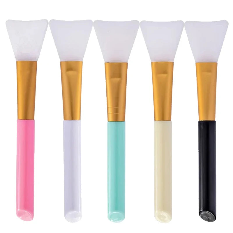 Silicone Facial Mask Brush Set – Soft, All Skin Types 1–5 Pack