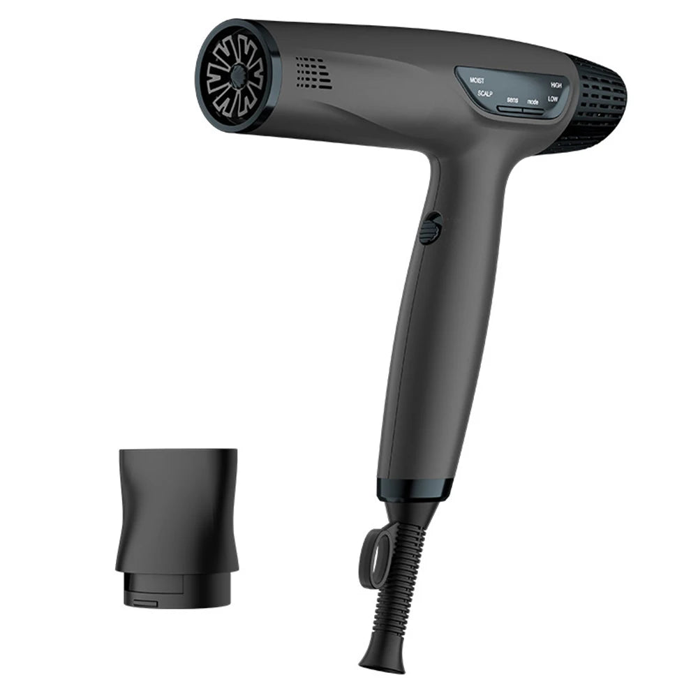1700W Professional 110000rpm Brushless Hair Dryer Super Powerful High Speed Negative Ions Blow Dryer 220V Electric Blower Peaceful Pleasures Health and Wellness black AU