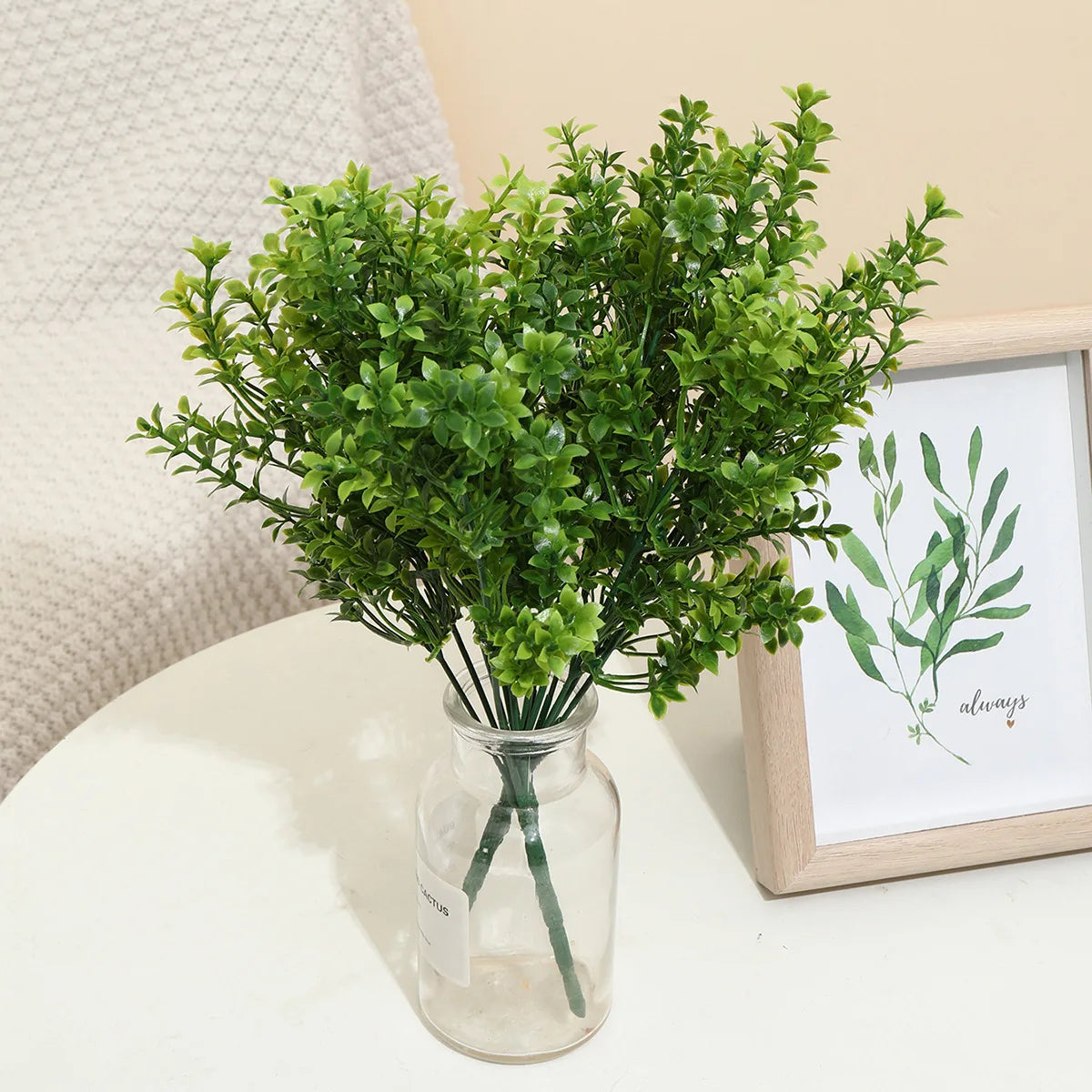 Artificial Eucalyptus Stems 2/4pcs | Faux Green Plant Décor