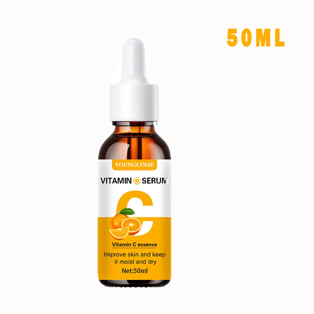 Vitamin C Facial Essence Contains Hyaluronic Acid Dark Spot Remover Moisturizing Repair Anti-aging Essence Facial Skin Care 30ml Peaceful Pleasures Health and Wellness 50ML